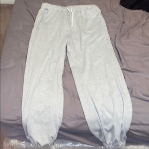 Grey sweatpants